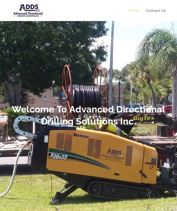 Website Design Port Orange Advance Directional Drilling Solutions Development
